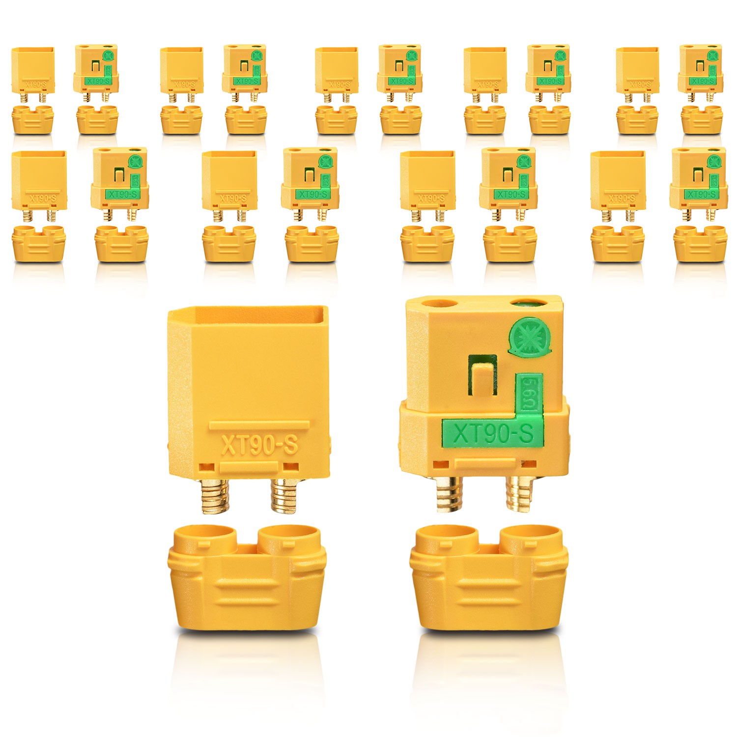 LiPo Stecksystem XT90 - 5 Paar Blitzschutz