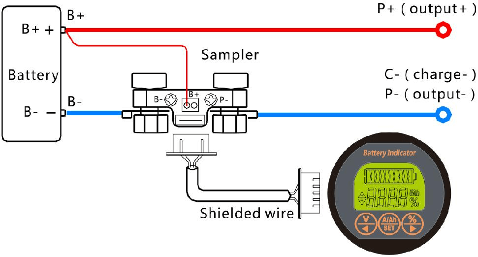 SWAYTRONIC - Batteriedisplay-R 50A
