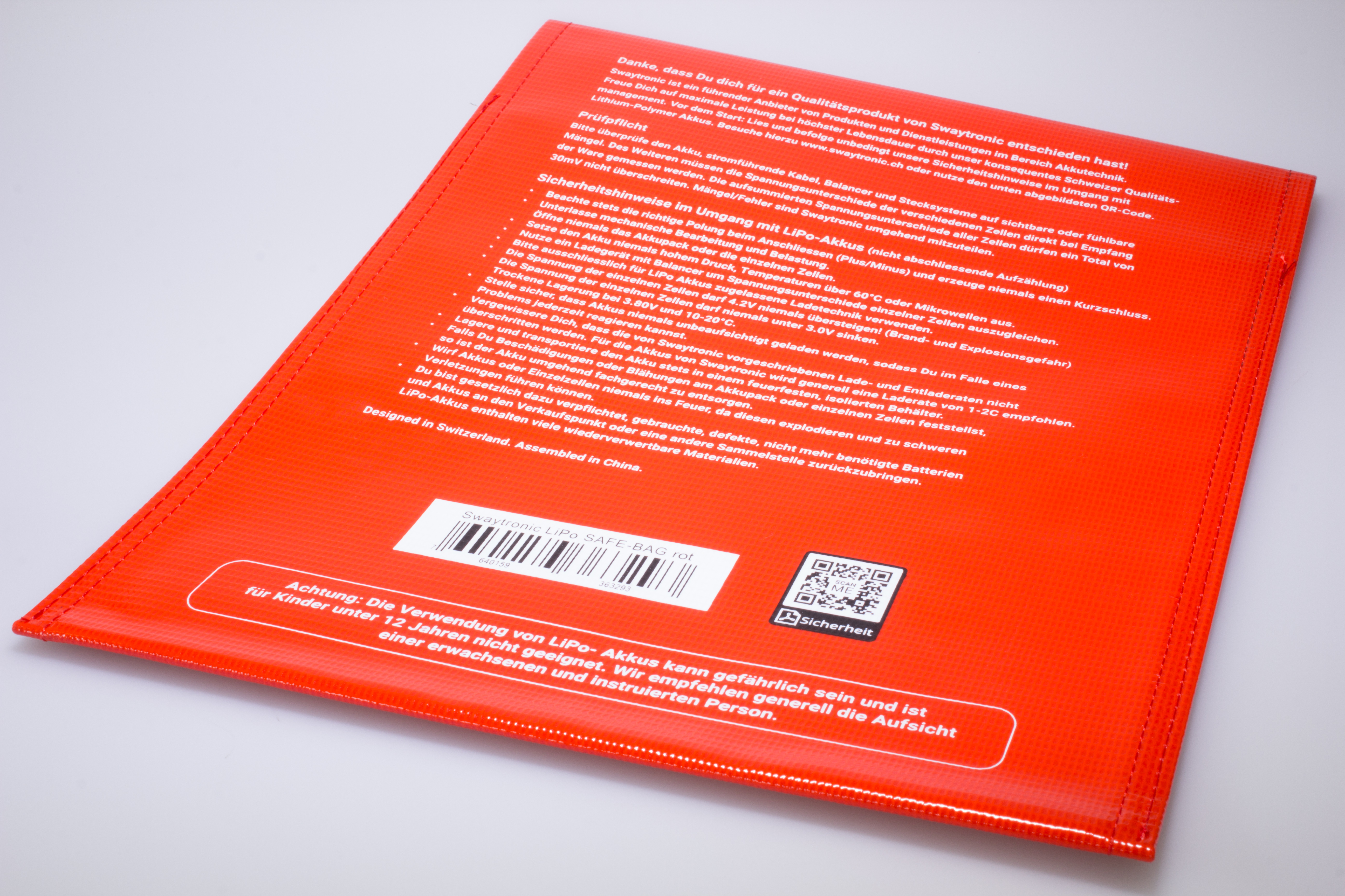 SWAYTRONIC LiPo SAFE-BAG rot