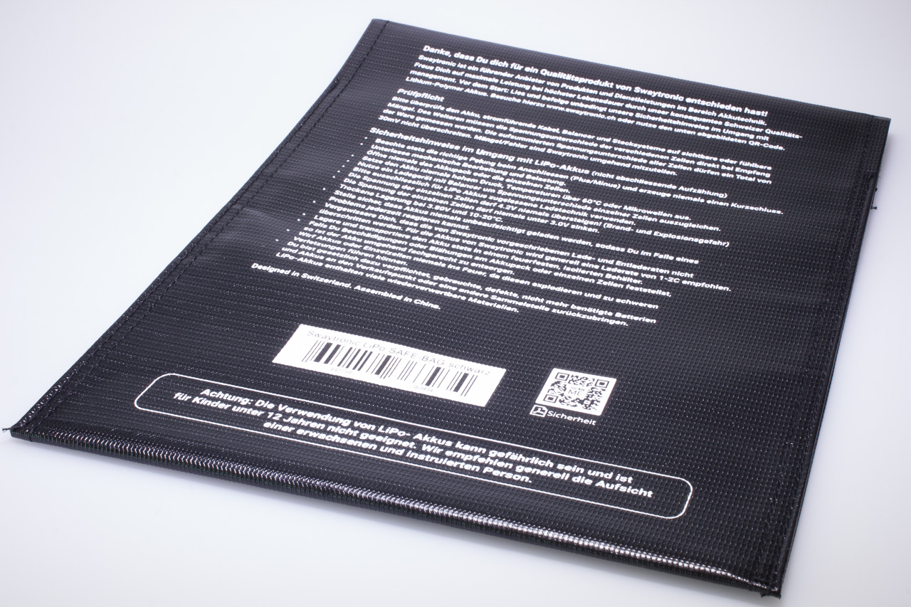 SWAYTRONIC LiPo SAFE-BAG schwarz